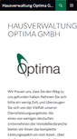 Mobile Screenshot of optima-gmbh.de